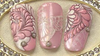 Stamping with acrylics, colour gel - Preview