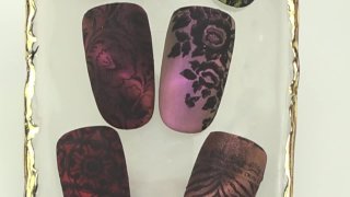 Stamping on matte base of magnetic pigment powder - Preview