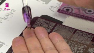 Stamping on matte base of magnetic pigment powder