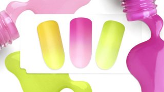 Perfect colour transition with gel polish