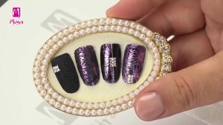 Jewelry-like nail art with mirror powder - Preview