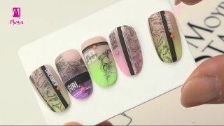 Stamping and nail art sticker on Color Boomer base - Preview