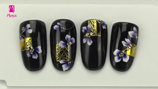 Gel painting combined with self-adhesive sticker - Preview