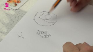 Roses made with Spider gel on a marble base