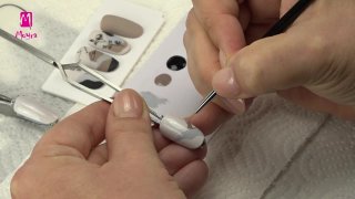 Flower and sticker nail art for any season