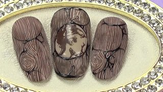 Wood effect nails - Preview