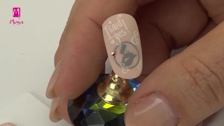 Romantic stamping manicure for wedding season - Preview