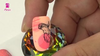 Exotic stamping nail art with geometric shapes - Preview