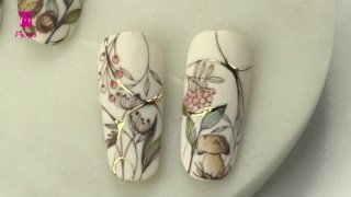 Fairy-tale composition with stamping and aquarelle - Preview