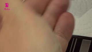 Beautiful, colourful, layered stamping nail art