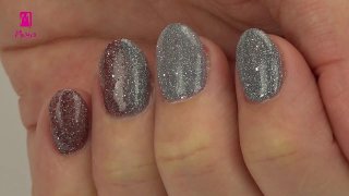 Gel polish nails with Spotlight reflective powder - Preview