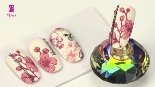 Sticker-like, stamped, colourful flowers - Preview