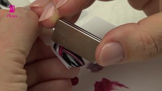 Extravagant nail art with magnetic gel polish