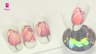 Wonderful tulip nail art from Norka - Preview