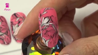 Amazing nail art with beautiful magnolia motif - Preview