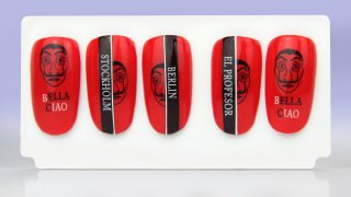 Nail art inspired by a popular movie series