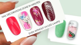 Salon nail arts with stamping for beginners