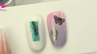 Stamping technique with Moyra Transparent nail art sticker