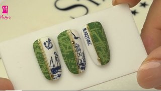 Go for a boat trip, wear this exciting nail art! - Preview