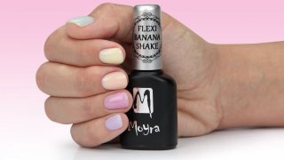Pastel-coloured manicure with Flexi gel polishes