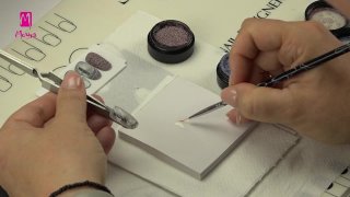 Elegant nail art with Spotlight reflective powder