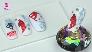 Nail arts created for winter sport lovers - Preview