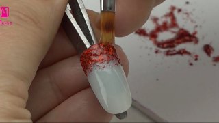 Nail art in cartoon style