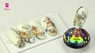 Hand-painted, charming spring nail art - Preview