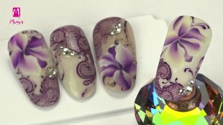 Detailed flower extended with stamping pattern - Preview