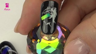 Stamping nail art with gradient effect - Preview