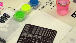 Stamping nail art with gradient effect