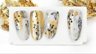 Elegant and refined, artistic nail art