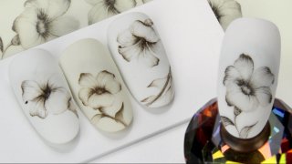 Hand-painted elegant flowers