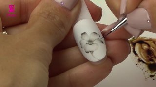 Hand-painted elegant flowers