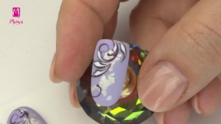 Hand-painted stamping patterns with acrylic effect - Preview
