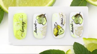 Fruity nail art in cheerful colours