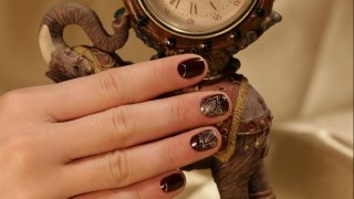How To Create Oriental Nail Design On Short Nails
