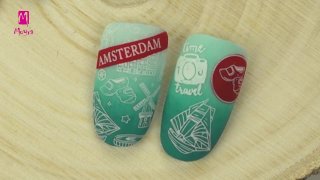 Stamping nail art for summer adventures - Preview