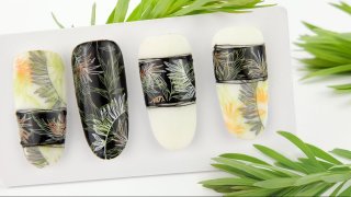 Nail art in jungle style