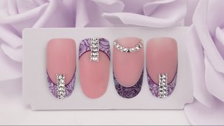 French nail art with perfect rosy nail end
