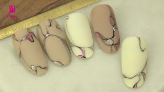 Clean and elegant, hand-painted nail art - Preview