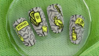 Wizarding world nail art for Halloween