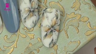 Airy flower with stylish contour - Preview