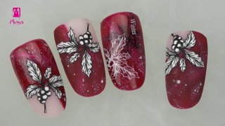 Stamping nail art on magnetic gel polish base - Preview