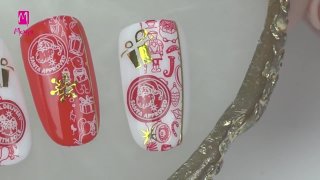 Nail art with Santa motif for the festive season - Preview