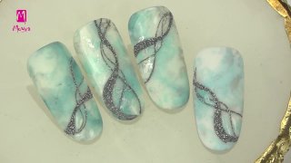 Effected stamping pattern on a marble base - Preview
