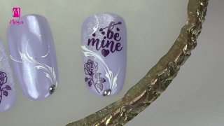 Rosy nail art for Valentine's Day - Preview