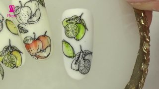 Cheerful, colourful, fruity nail art - Preview