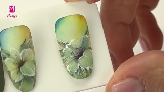 Wonderful flowers painted with aquarelle - Preview