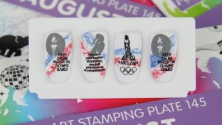 Stamping nail art inspired by 2024 Olympic Games